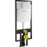 Комплект подвесной унитаз VITRA NORMUS, система инсталляции VITRA V8, кнопка LOOP R глянцевый хром, сиденье микролифт 9773B003-7200